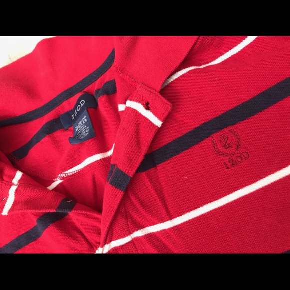 Nice red Izod swag long sleeves men’s sweater - Picture 2 of 8